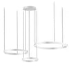 Lampadario led Gea Luce CRISEIDE S3D B 9300Lm alluminio sospensione moderna