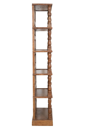 Biscottini Biscottini Libreria Legno Massiccio Solida Spaziosa 70x32x193 Shabby Country