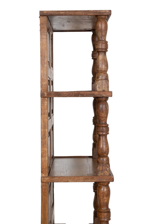 Biscottini Biscottini Libreria Legno Massiccio Solida Spaziosa 70x32x193 Shabby Country