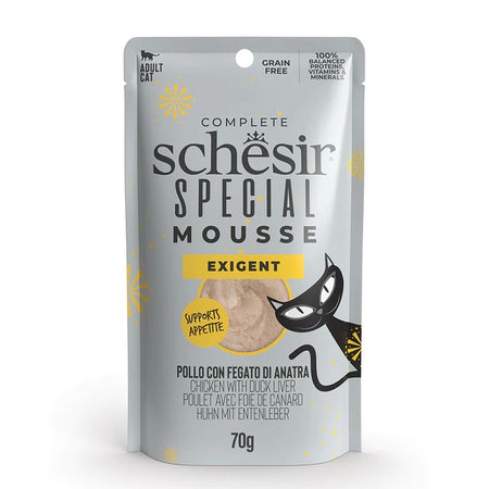 Schesir Special Mousse Exigent Pollo con Fegato di Anatra per Gatti adulti 70gr