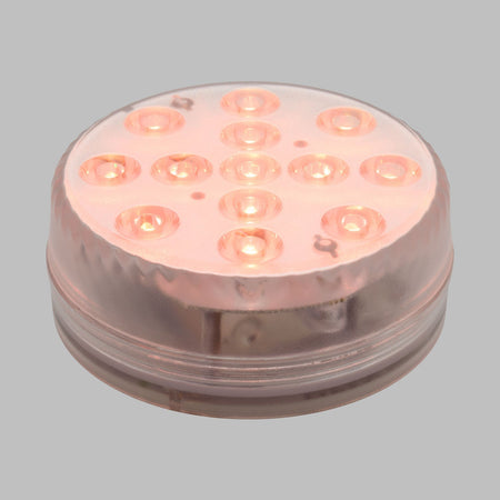 Disco sommergibile con led a luce RGB multicolore Ø8,5cm a batterie