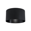 Plafoniera Moderna Maserlo 1 Luce Acciaio Nero