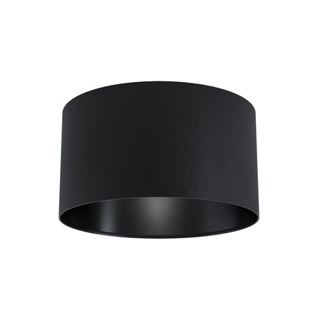 Plafoniera Moderna Maserlo 1 Luce Acciaio Nero