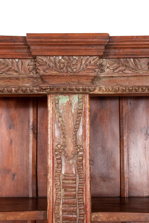 Biscottini Biscottini Libreria Legno Massiccio 247x56x227 Multi Funzione Vintage Shabby