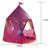 Tenda Gioco Bambini Casetta Rosa Castello in Tessuto 120x116 cm Interno ed Esterno