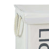 Porta Biancheria 3 Scomparti in tessuto Oxford 4 ruote Pieghevole 65x35x57cm Beige