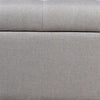 Cassapanca Pouf Contenitore Panca Moderna 121x42 H 43cm con Bottoni Beige