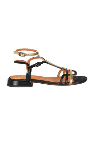 CHIE MIHARA Chie Mihara - Sandali - 451140 - Nero/Oro da donna