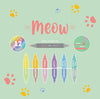 Legami, Set di 6 Evidenziatori Pastello doppia Punta, Tema Meow