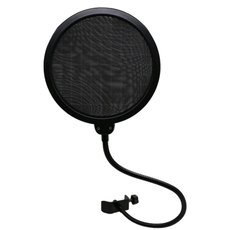 Braccio Supporto Regolabile da tavolo per Microfono e Smartphone con Filtro Antipop- Ragno- Clips