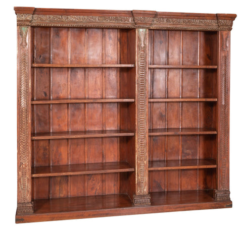 Biscottini Biscottini Libreria Legno Massiccio 247x56x227 Multi Funzione Vintage Shabby