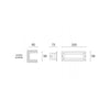 Segnapasso Esterno Moderno Mask Alluminio E Termoplastica Grigio Led 12W 4000K