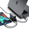 Satechi ST-UC165GM-EU Caricabatterie per dispositivi mobili Universale Nero, Grigio AC Ricarica rapida Interno (Satechi 165W USB-C 4-Port PD GaN Charger)