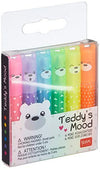Legami, Set di 6 Mini Evidenziatori, Teddy's Mood