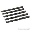 Punte trapano Jobber HSS-R in acciaio forgiato 4341 per metalli Silverline 5 pezzi