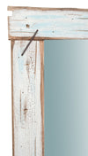 Biscottini Specchio da parete in legno massello L60xPR3,5xH90 cm. effetto antico dipinto