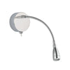 Applique Contemporanea Flexy Acciaio Cromo Vetro Led 0,8W 6500K