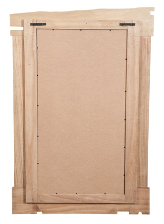 Biscottini Specchio da parete in legno massello L60xPR3,5xH90 cm. effetto antico dipinto