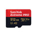 EXTREME PRO MICROSDXC 512GB+SD ADAPTER 200MB / S 140MB / S A2 C10 V