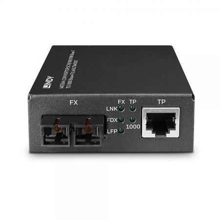 Lindy 25119 convertitore multimediale di rete 850 nm Modalit multipla Nero (Lindy 25119 netv?rksomformer til medie)