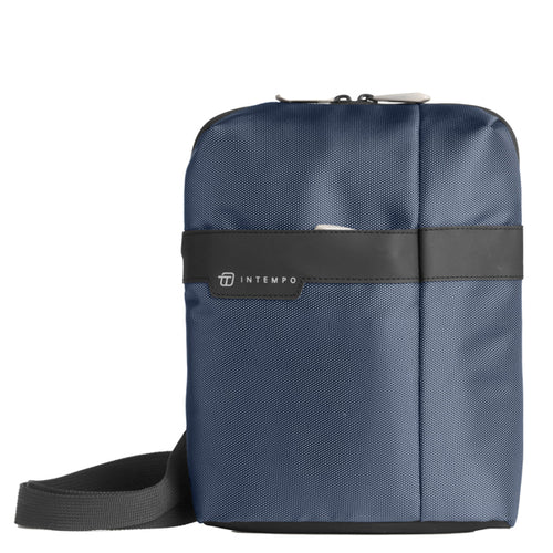 Tracolla City Bag Job Dim. 21X28X6Cm Tessuto Tecnico Blu Intempo