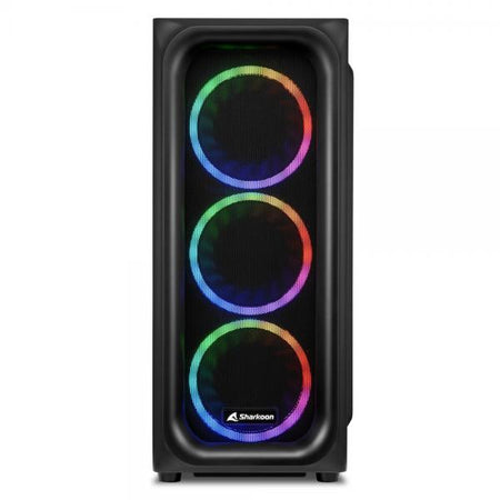 SHARKOON CASE TK5M RGB ATX 1XUSB 3.2, 2XUSB 3.0, VETRO TEMPERATO, 3X120MM FAN FRONT