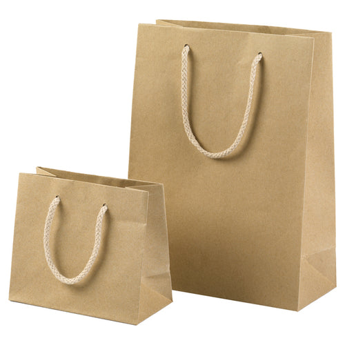 12 Shopper Carta Kraft 22X29+10Cm Avana