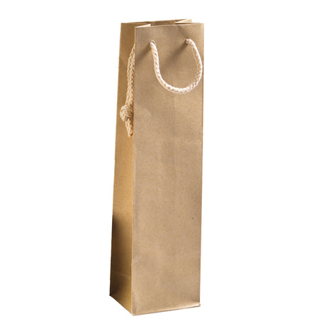 12 Shopper Carta Kraft 12X39+9Cm Avana Portabottiglie
