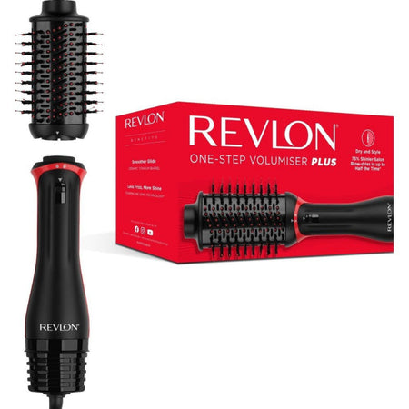 Revlon Spazzola Staccabile One-Step Asciugacapelli e Volumizzante Plus Nero RVDR5298E Usato