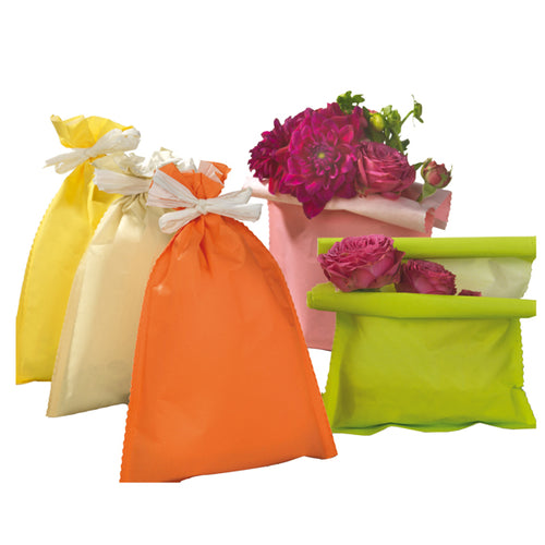 50 Buste Regalo In Carta 45Gr. 25X40Cm 5 Colori Assortiti