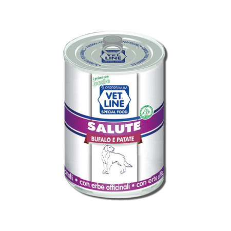 Vet Line mangime umido Cani linea Salute Bufalo e Patate 400 gr