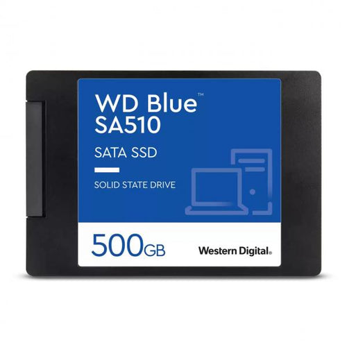 Western Digital Blue SA510 500 GB 2.5 Serial ATA III (WD 500GB Blue SA510 G3 SSD, 2.5, SATA3, R/W 560/510 MB/s, 90K/82K IOPS, 7mm)