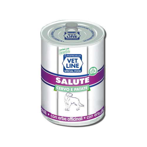 Vet Line mangime umido Cani linea Salute Cervo e Patate 400 gr