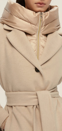 Cappotto Desiderio Emme Marella imbottito lungo