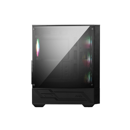 MSI MAG Forge 112R e' uno case mid-tower dotato di pannello in vetro temperato e ventole pre-installate ARGB.