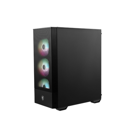 MSI MAG Forge 112R e' uno case mid-tower dotato di pannello in vetro temperato e ventole pre-installate ARGB.