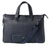 Borsa C/Manici Espandibile Gate Trended Ecopelle Dim.41X30X7Cm Blu Intempo