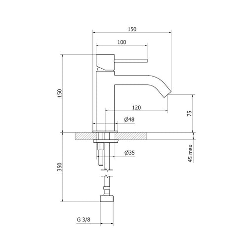 Miscelatore lavabo scarico clic-clac - garanzia 5 anni - rubinetti bagno