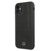 cover mercedes iphone 11 vera pelle nera