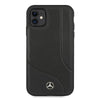 cover mercedes iphone 11 vera pelle nera