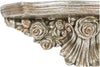 Biscottini Mensola in resina finitura argento anticato L43xPR14xH14 cm angelo stile barocco