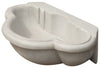 Biscottini Lavandino in marmo bianco L57xPR37xH16 cm Vasca realizzata completamente
