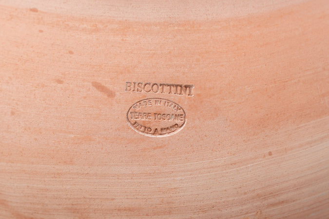 Biscottini Vaso Cubo Terracotta 44x44 Made in Italy Fatto a Mano Artigianale Antigelivo