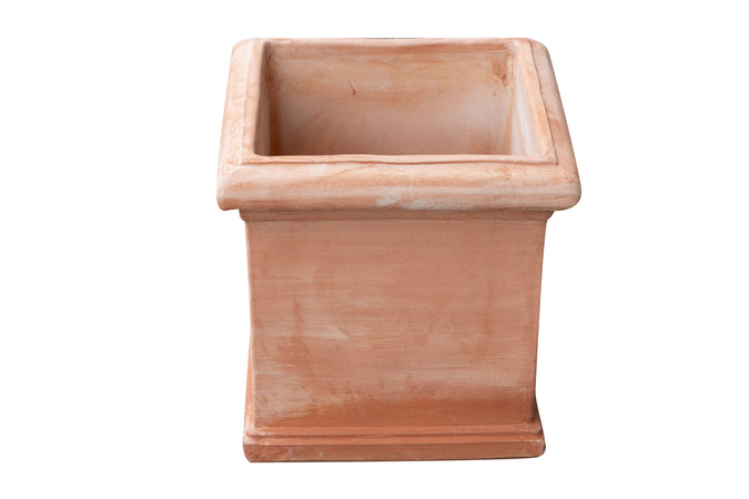 Biscottini Vaso Cubo Terracotta 44x44 Made in Italy Fatto a Mano Artigianale Antigelivo