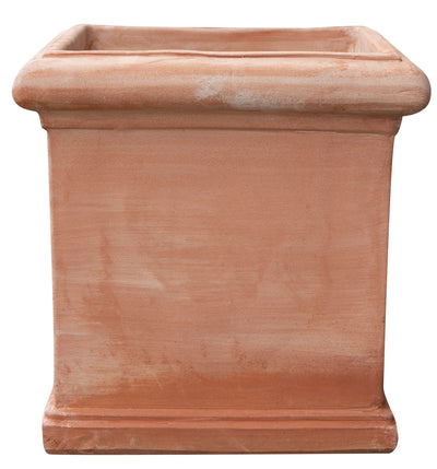 Biscottini Vaso Cubo Terracotta 44x44 Made in Italy Fatto a Mano Artigianale Antigelivo