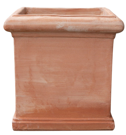 Biscottini Vaso Cubo Terracotta 44x44 Made in Italy Fatto a Mano Artigianale Antigelivo