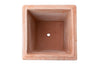 Biscottini Vaso cubo festonato in Terracotta 100% Made in Italy interamente Lavorata a Mano