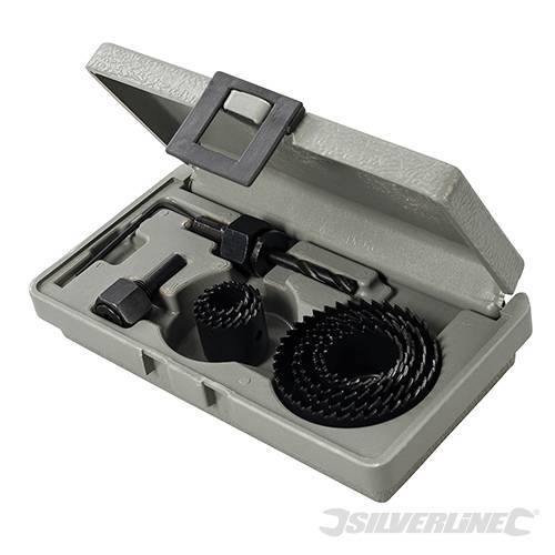 Set sega a tazza in acciaio 11 pezzi Silverline muniti di robusta custodia