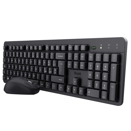 Set Tastiera +Mouse Wireless Ultrasilenzioso Tkm-360-Trust