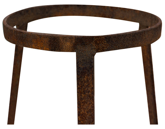 Biscottini Base portavasi in ferro pieno diam.21xH21 cm. portavaso forgiato mano Offerta